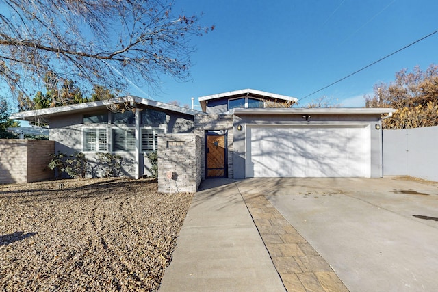 view of front of house featuring a garage