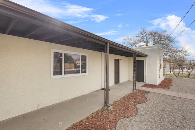 exterior space featuring a patio area