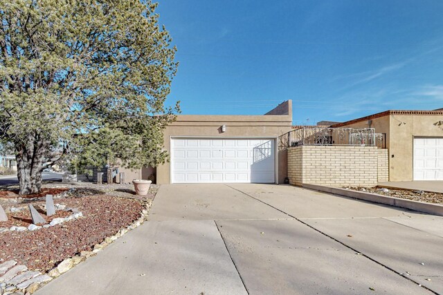 view of home's exterior with a garage