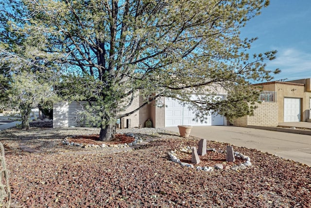 view of home's exterior with a garage