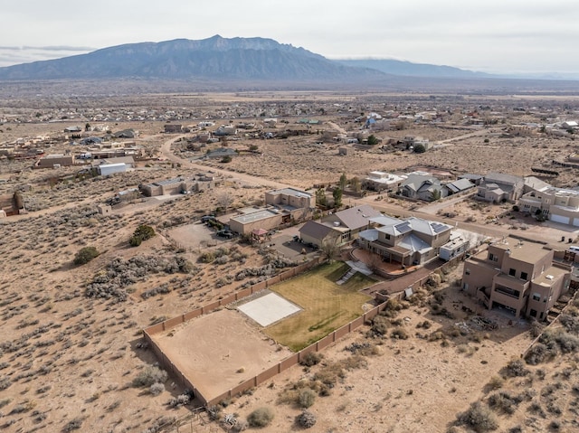 bird's eye view featuring a mountain view