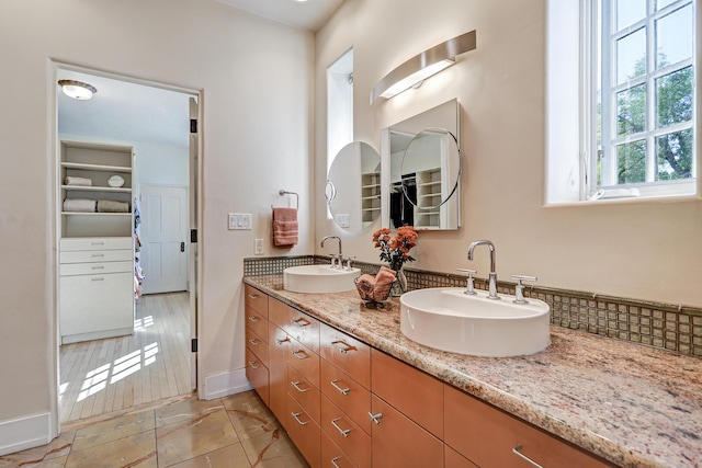 bathroom featuring vanity