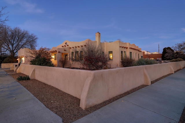 view of southwest-style home