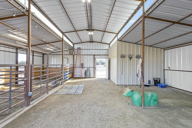 view of horse barn