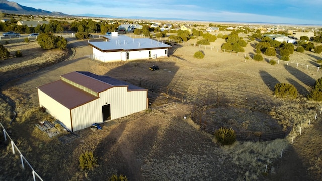 aerial view featuring a mountain view