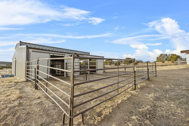 view of horse barn