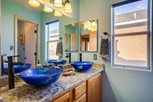 bathroom with vanity