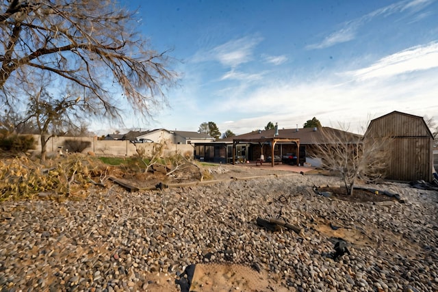 rear view of house featuring a patio area