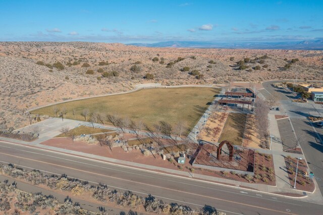 aerial view featuring a mountain view