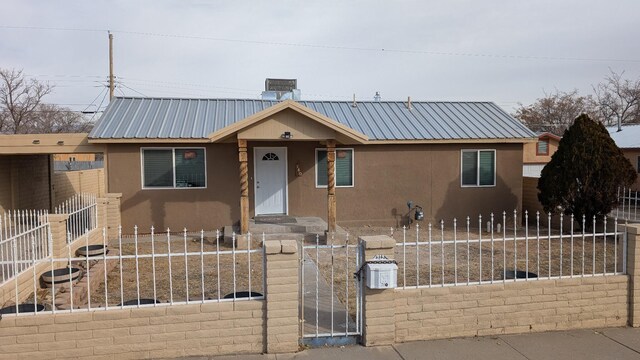 view of front of home