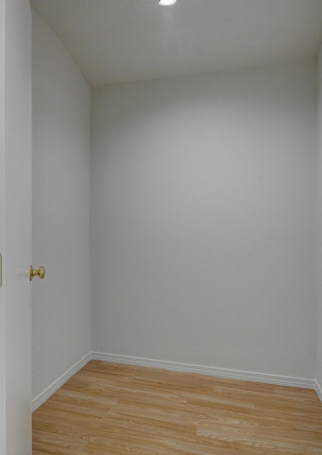 empty room featuring light hardwood / wood-style flooring