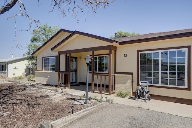 view of ranch-style home