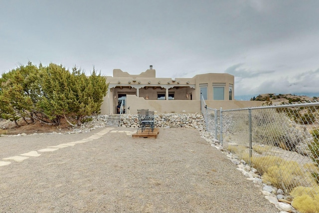 view of pueblo-style house