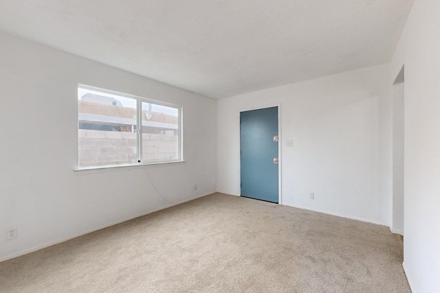 view of carpeted empty room