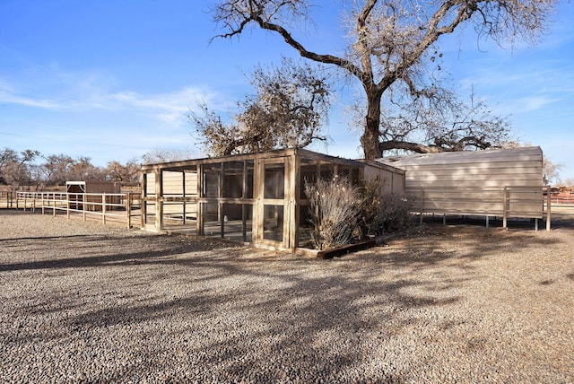 view of outdoor structure