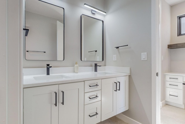 bathroom with vanity