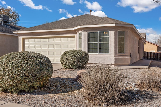 view of home's exterior featuring a garage