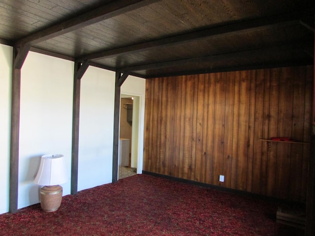 interior space with a carport