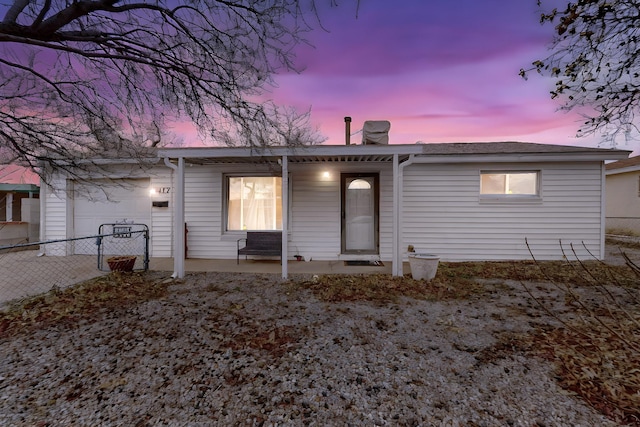 view of front of home featuring a garage