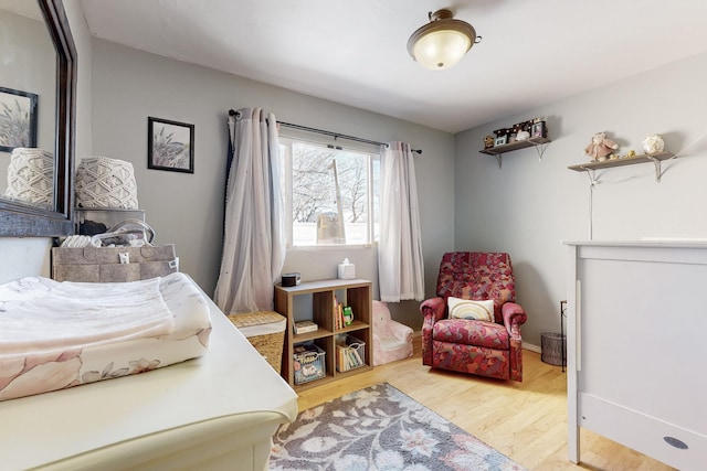 bedroom featuring hardwood / wood-style flooring