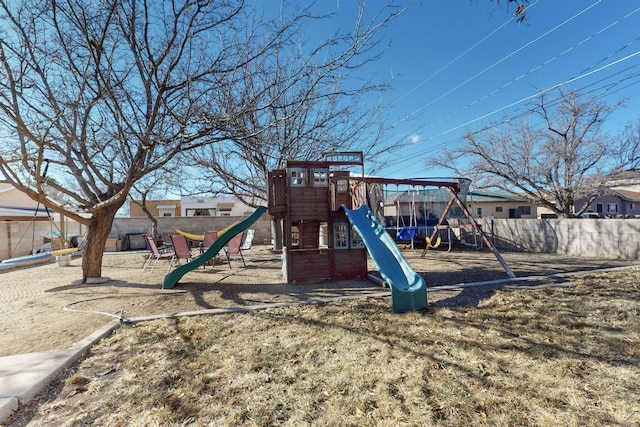 view of jungle gym