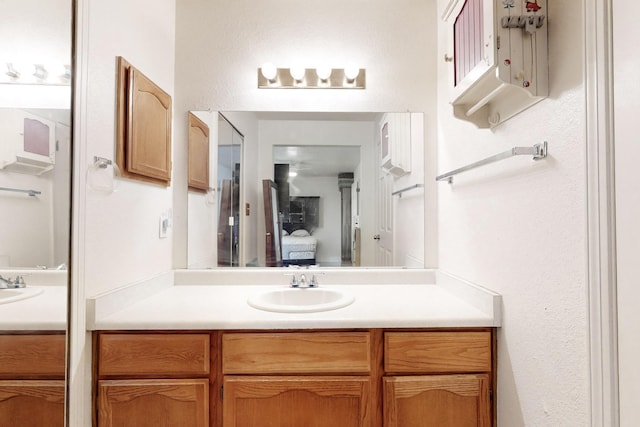 bathroom with vanity