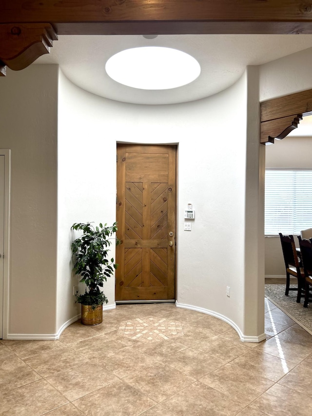 view of foyer entrance