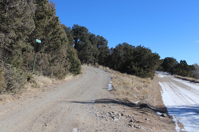 view of road