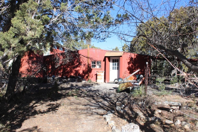 view of back of property