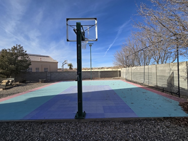 view of sport court