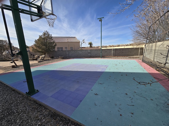 view of sport court