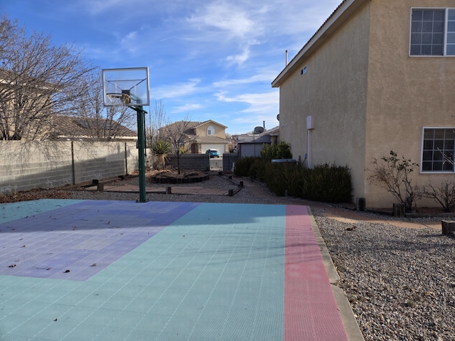 view of sport court