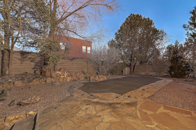 view of yard featuring a patio area