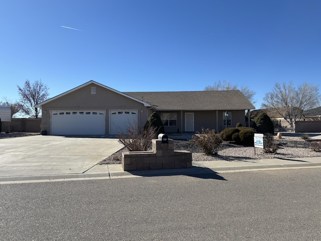 ranch-style house with a garage