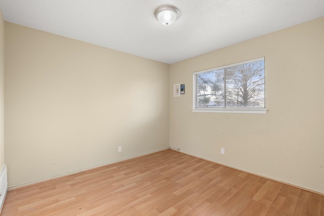 empty room featuring light hardwood / wood-style flooring