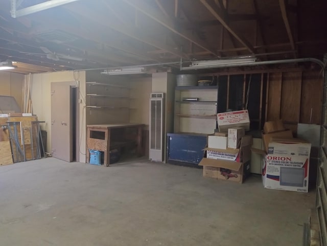 view of basement