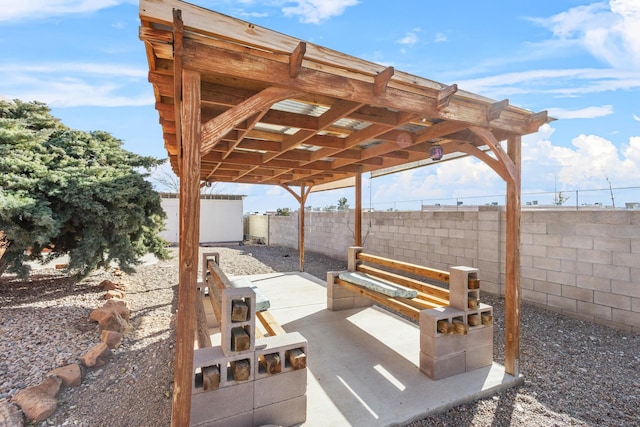 surrounding community featuring a patio