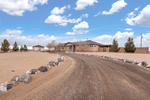 view of front of home