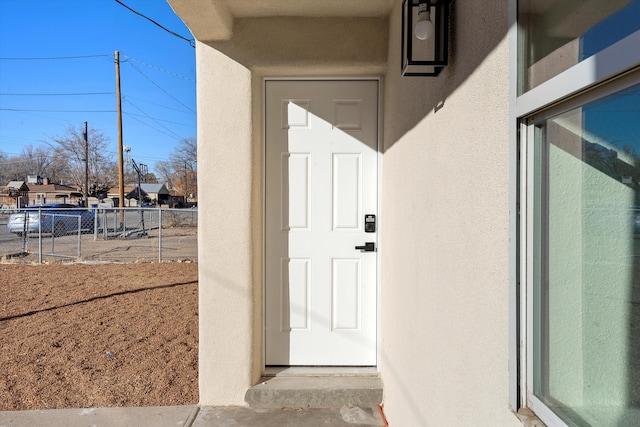 view of entrance to property