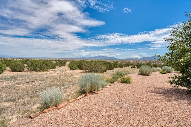 view of nature featuring a mountain view