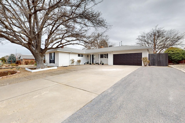 ranch-style house with a garage