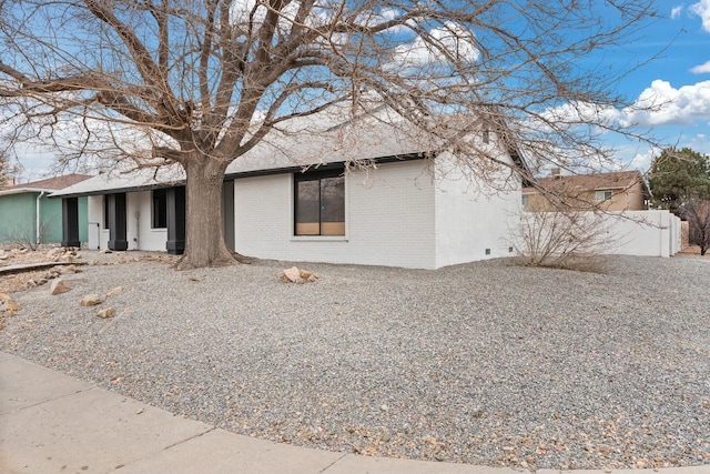 view of front of home