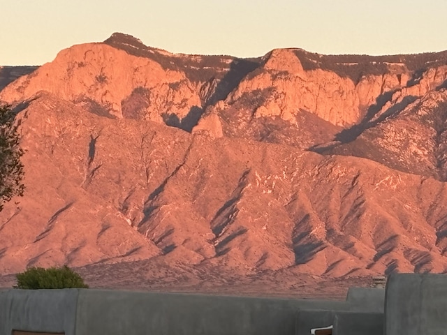 mountain view with a water view