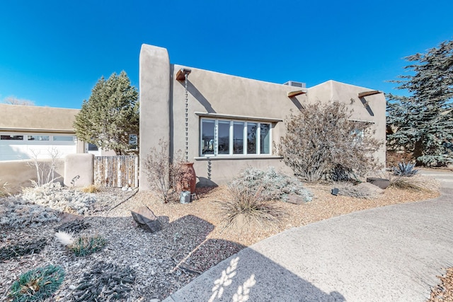 view of home's exterior featuring a garage