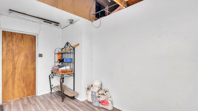 interior space featuring light hardwood / wood-style flooring