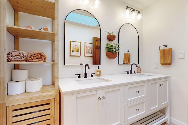 bathroom with vanity