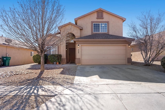 front facade featuring a garage