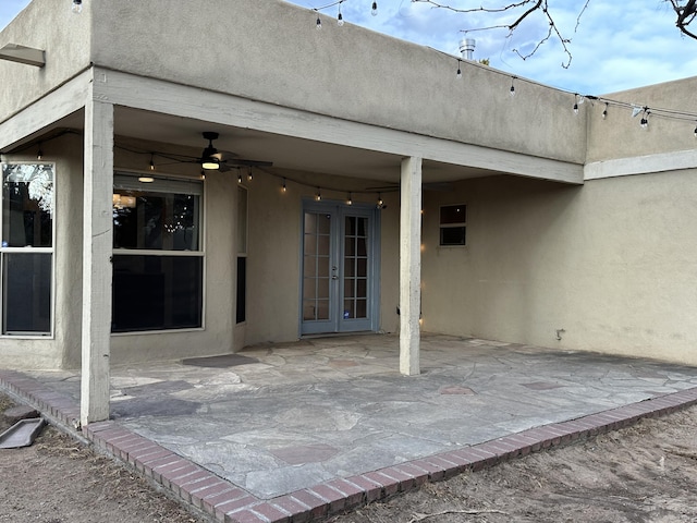 view of patio / terrace featuring french doors