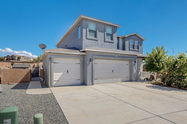 view of front of house featuring a garage