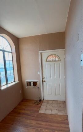 foyer featuring light hardwood / wood-style flooring